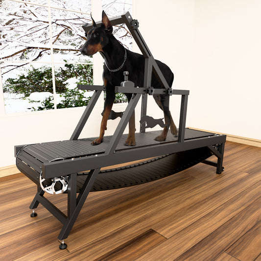 Syedee Dog Treadmill for Large Dogs, Dog Slatmill for Healthy & Fit Dog Life, Dog Treadmill for Indoor & Outdoor. Dog Treadmill for Dogs up to 500 lb