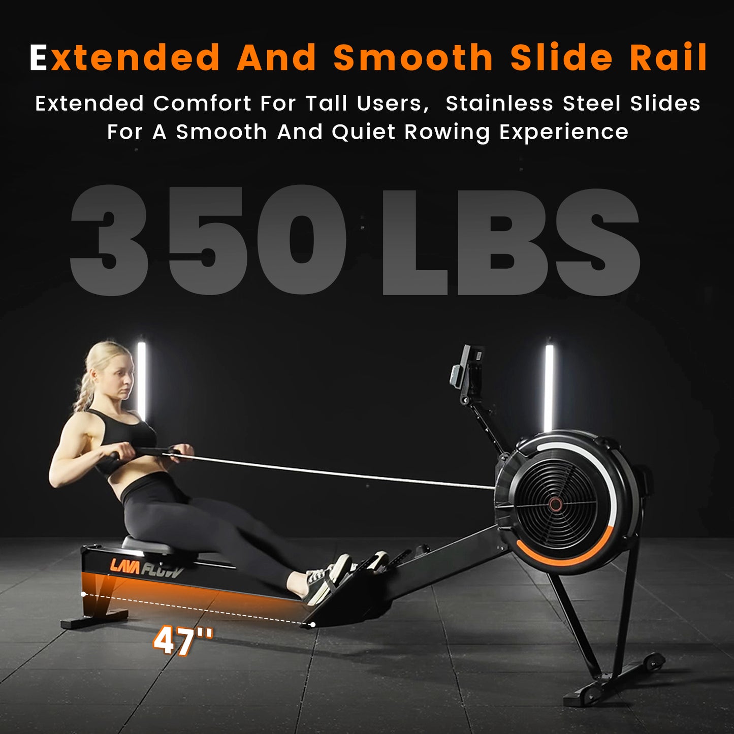 Syedee Air Remsistance Rowing Machine - Full body exercise /10 levels adjustent, with Performance Monitor,Ergonomic Seat, Bluetooth APP linkage,Silent and Detachable Designed for Home Gym