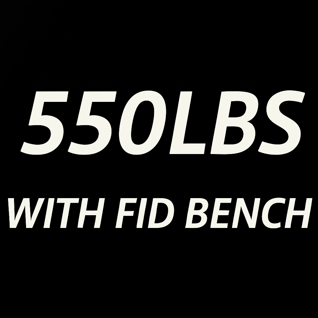 Mikolo Rubber Hex Dumbbell Set with Racks and FID Weighted Bench, Options in 550lbs, Strength Training Weight Set Home Gym