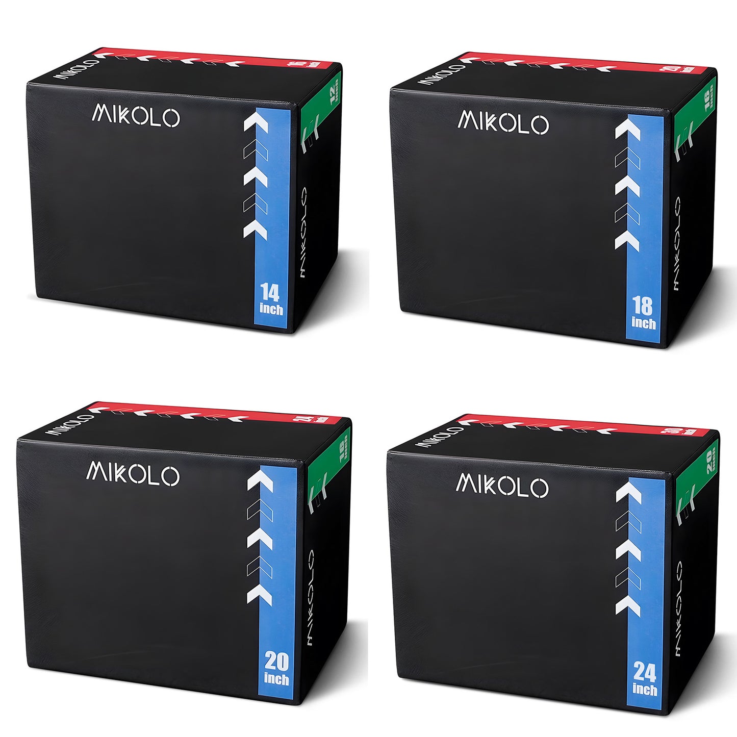 Plyo Box, 3-in-1 Foam Plyometric Jump Box, Box Jump for for Home Gym Training Fitness Workout Exercise.