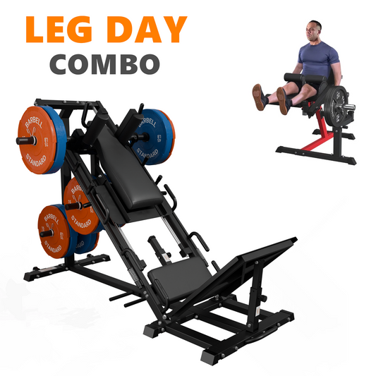 Syedee Leg Combo Press Hack Squat Machine, Leg Extension and Curl Machine, Lower Body Special with Weight Storage for Quads, Hamstring, Glutes, Calves, Heavy Duty Home Gym Leg Day Equipment