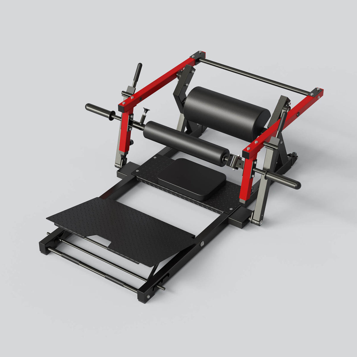 GMWD Hip Thrust Machine HRTQ,800LBS Plate-Loaded Glute Bridge Machine with Weight Holder,Heavy Duty Butt Exercise Equipment with Adjustable Footboard for Glute Muscles Building and Butt Shaping