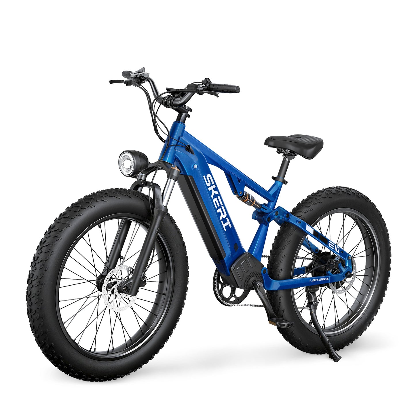 Skeri 750W Electric Bike, 26” x 4” Fat Tire E‑Bike with Full Suspension,E-Mountain Bikes for Adults, 48V 13Ah Battery UL2846
