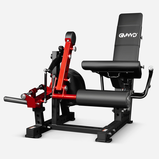 GMWD Leg Extension and Curl Machine LE08 2.0, Adjustable Leg Curl Machine with Plate Loaded, Seated Leg Extension and Lying Curl Machine for Home Gym, Leg Workout Equipment