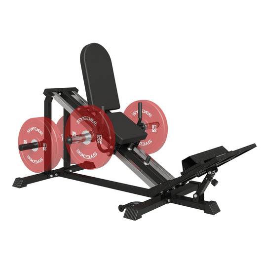 Syedee Compact Leg Sled Machine, Leg Press Machine Capacity 900lbs, Hack Squat Machine Combo, Calf Raise Home Gym