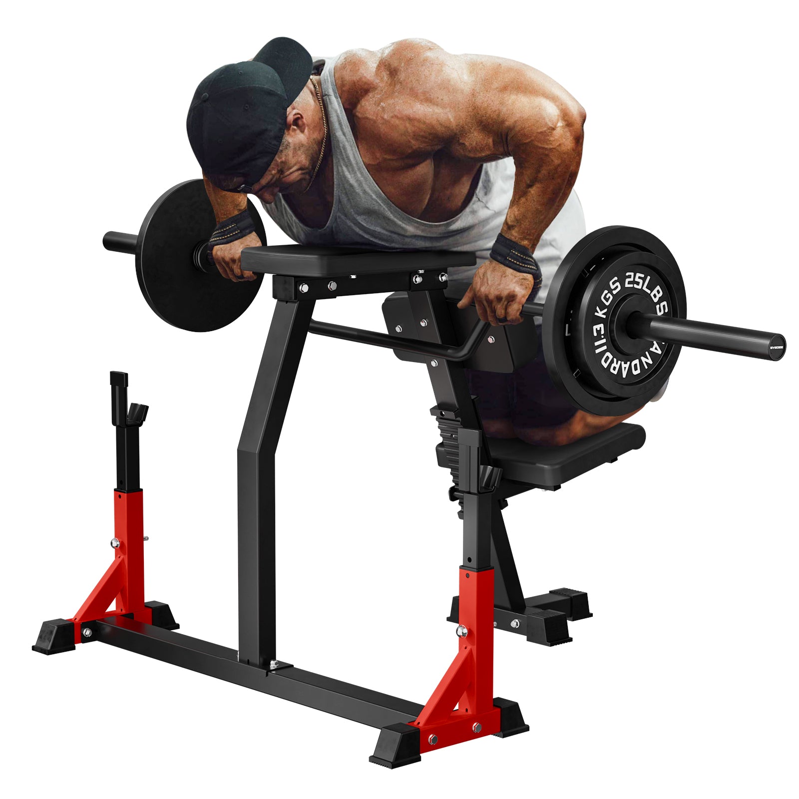 Syedee Seal Row Bench, Back Row Machine With Stationary Upright Weight ...