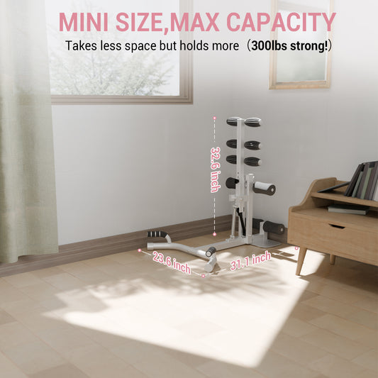 Syedee Versatile Deep Squat machine for Women,Matrix Squat Machine with 300LBS Weight Capacity,Additional Resistance Bands for Assisted Squats,Glutes training, Push Up Workout