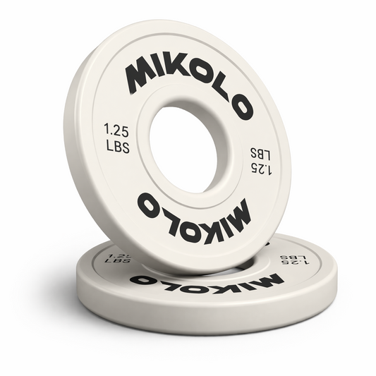Mikolo Change Weight Plates 1.25LB 2.5LB 5LB Set Fractional Plate Olympic Bumper Plates for Cross Training, Steel Insert Strength Training Micro Weight Plates