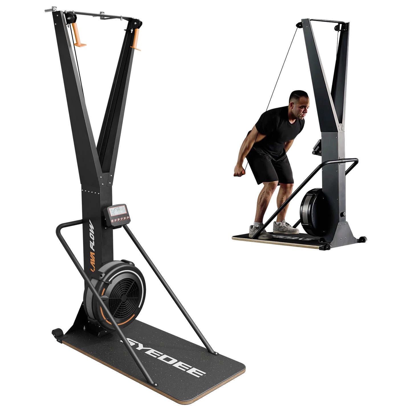 syedee Ski Exercise Machine Indoor Exercise Machine Ski Equipment Indoor Aerobic Wind Resistance Machine