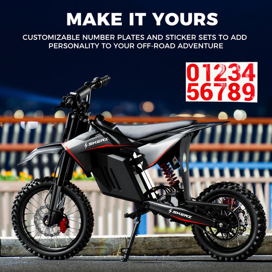 Skeri Electric Bike for Teens Adults, 14"/12" Fat Tire 2000W (Peak 3200W) Electric-Motorcycle with 48V 21AH Battery Ebike 39MPH Hydraulic Brakes Mountain Off-Road EBike Fit Age 13+ Blue