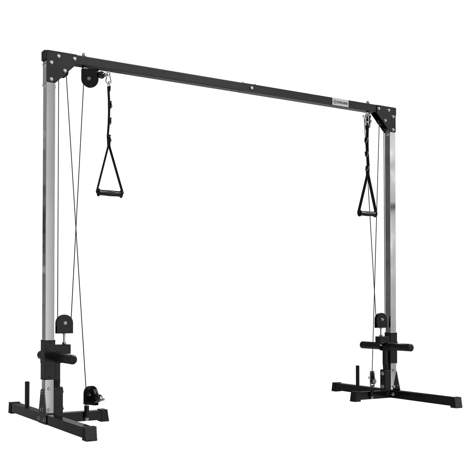 Cable Crossover Machine, syedee Dual Pulley Cable Machine, 400lbs Plat ...