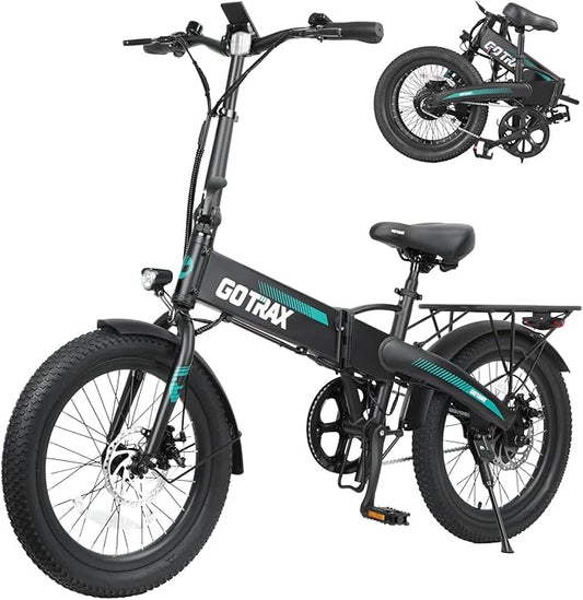 Skeri 20" Folding Electric Bike with 40Miles (Pedal-assist1) by 48V Battery, 20Mph Power by Peak 500W, Adult Electric Bicycle with 5 Pedal-Assist Levels& LCD Display, Suitable for Commuting