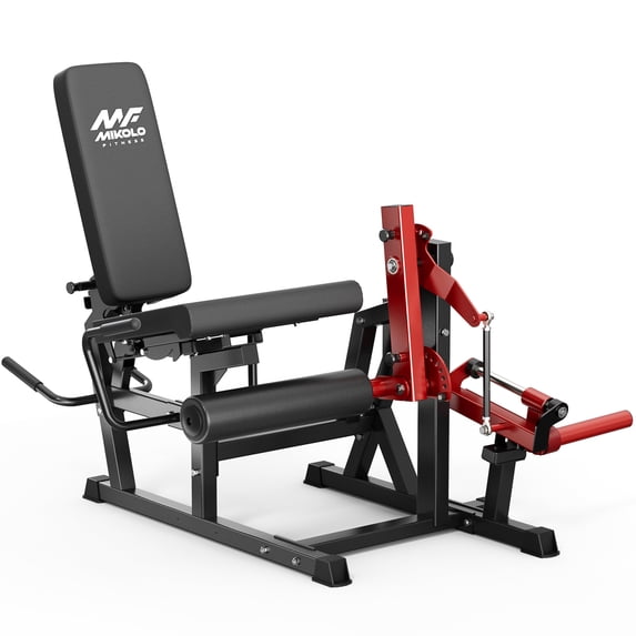 Mikolo NOVA™ Leg Extension and Curl Machine, Adjustable Leg Curl Machine for Home Gym, Seated Leg Extension and Lying Leg URL Machine with 1:1 Resistance System