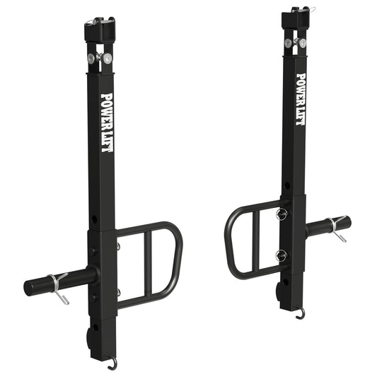 Mikolo Adjustable Jammer arms for power cage, Fit 2*2 Power Cage, Rated 600LBS for Body Strength Training