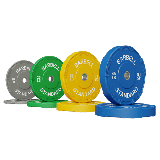 Mikolo Bumper Plates, 2-Inch Olympic Weight Plates for Weight Lifting and Strength Training, 230 lbs Sets