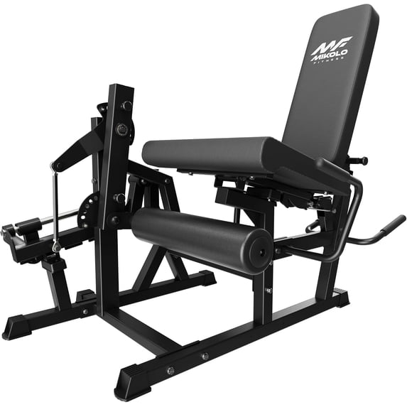 Mikolo NOVA™ Leg Extension and Curl Machine, Adjustable Leg Curl Machine for Home Gym, Seated Leg Extension and Lying Leg URL Machine with 1:1 Resistance System