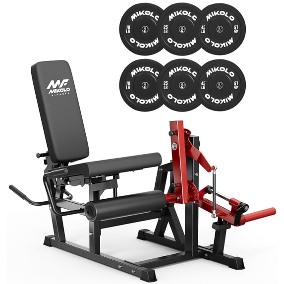 Mikolo NOVA™ Leg Extension and Curl Machine, Adjustable Leg Curl Machine for Home Gym, Seated Leg Extension and Lying Leg URL Machine with 1:1 Resistance System