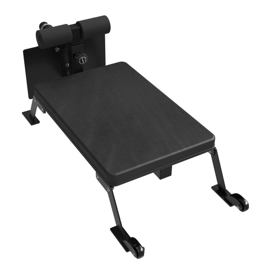 Syedee Nordic Curl Workout Bench - Home Gym Hamstring Curl Machine & Glute Bench with Transport Wheels - Works with 1" & 2" Olympic Weight Plates - Durable Padding, Construction