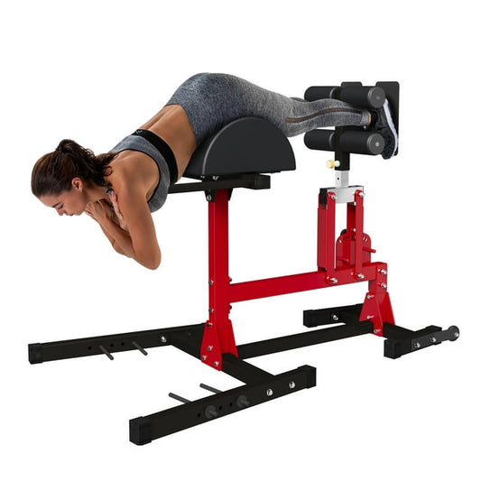 Syedee Adjustable Glute Ham Developer Machine(GHD), Hyperextension Machine with Band Pegs, Resistance Method by Body Weight