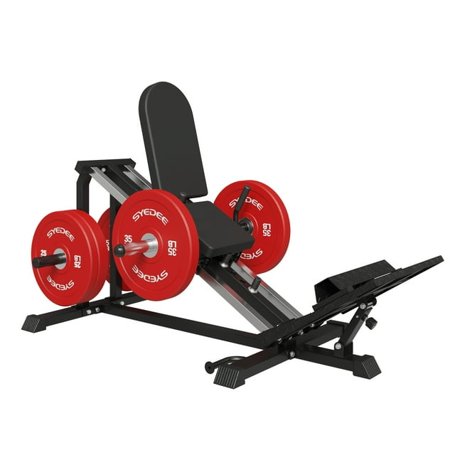 Syedee Compact Leg Sled Machine, Leg Press Machine Capacity 900lbs, Hack Squat Machine Combo, Calf Raise Home Gym