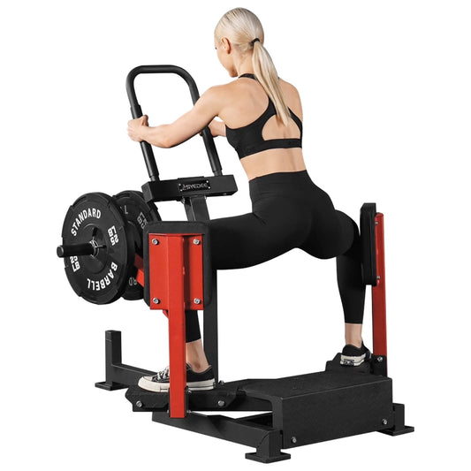 Syedee Standing Hip Abductor Machine, 450lbs Plate-Loaded Inner Thigh Machine, Thigh Master Hip Trainer, Hip Thrusters for Home Gym Hip Training