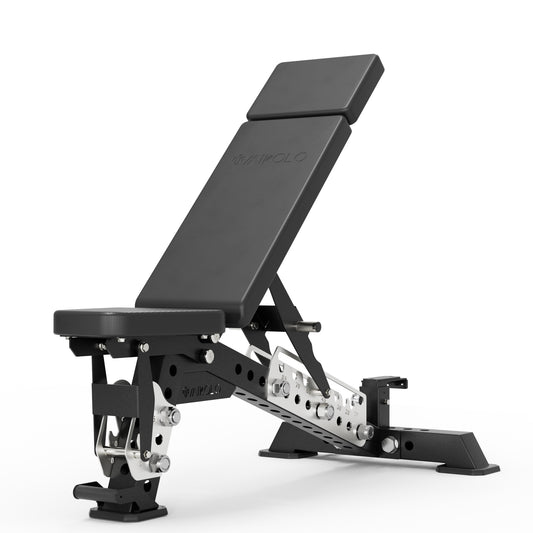 Mikolo BASTET Adjustable Weight Bench for Full Body Workout 1500LBS Heavy Duty Workout Benchwith Multiple Back Positions for Home Gym, Decline Incline, and Flat Settings for Weightlifting and Strengt