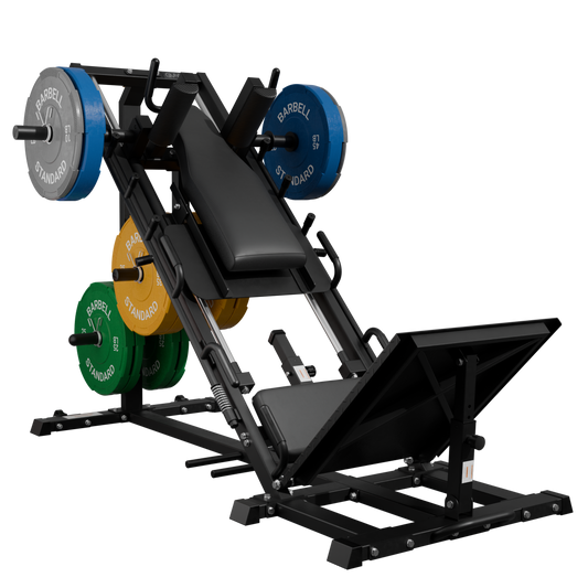 syedee Leg Press Hack Squat Machine with Linear Bearing, Lower Body Special Machine for Thigh Builder, with 230 LB Weight Plate Combo for Home Gym