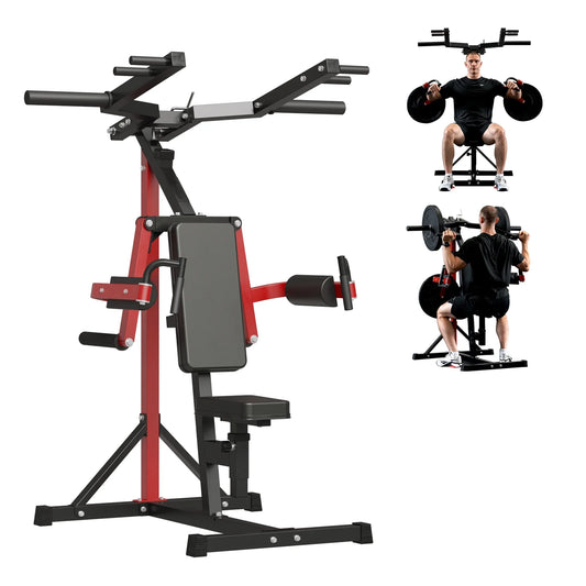 Syedee Plate Loaded Deltoid and Shoulder Press Machine, Multifunctional Lateral Raise Machine with Adjustable Seat and Backrest, 800 Weight Capacity