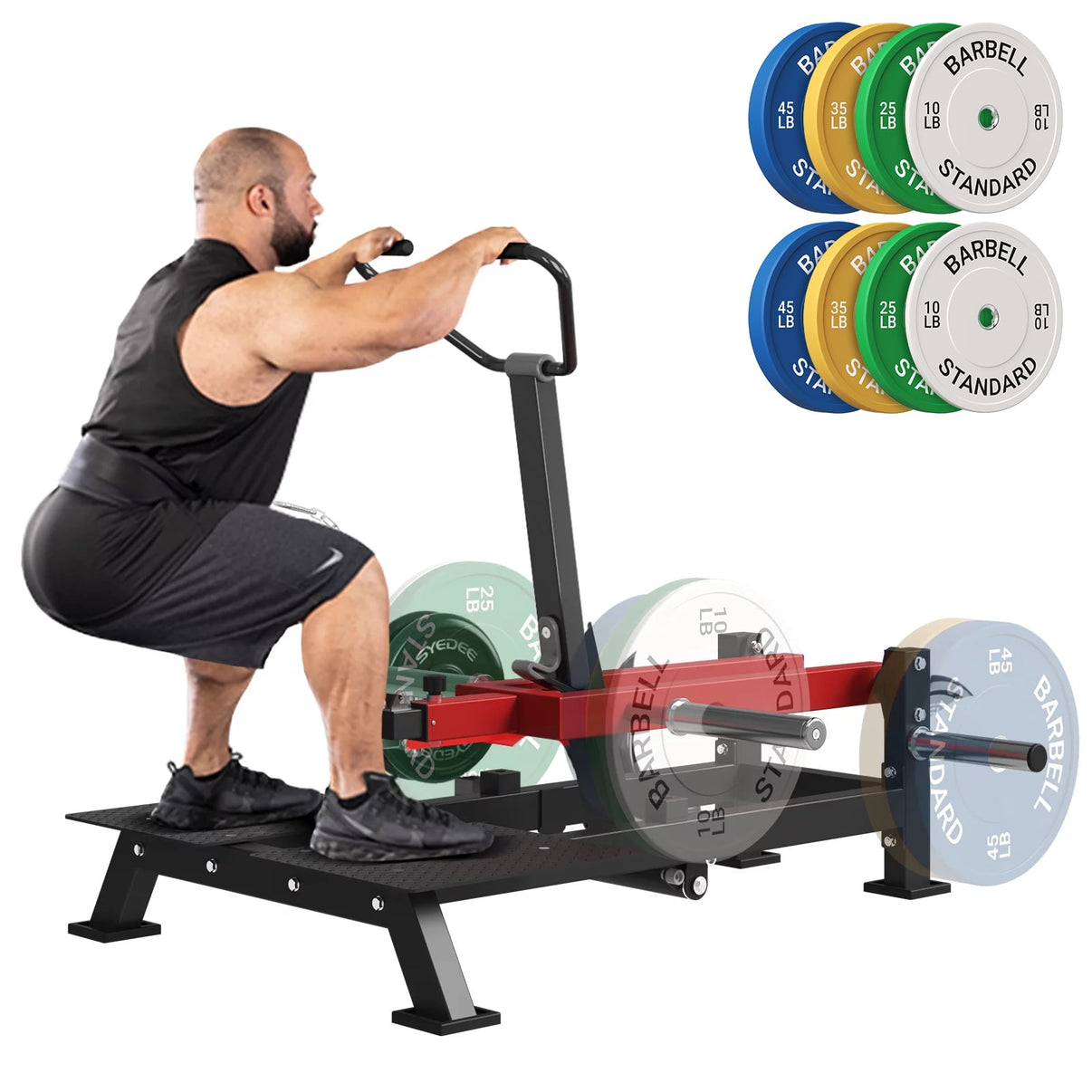 Syedee Bumper Plates 2 Inch Olympic Weight Plates For Weight Lifting Fitnessclub