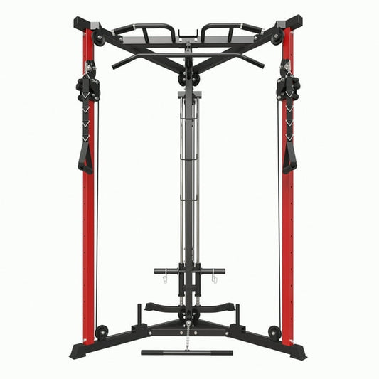 syedee Cable Crossover Machine, 350LBS Weight Capacity Cable Stations with 17 Adjustable Positions, Multi-Grip Pull-Up Bars, Cable Bars and Pivoting Pulley System for The Chest Muscles Strengthening