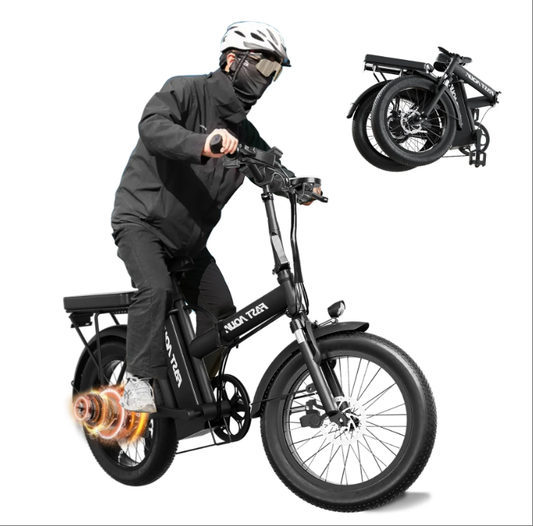 Skeri Foldable Electric Bike for Adults 20" Fat Tire, 750W E-Mountain Bike with Removable 48V 12Ah Battery, UL2849