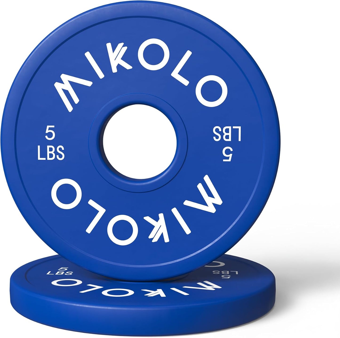 Mikolo Change Weight Plates 1.25LB 2.5LB 5LB Set Fractional Plate Olympic Bumper Plates for Cross Training, Steel Insert Strength Training Micro Weight Plates