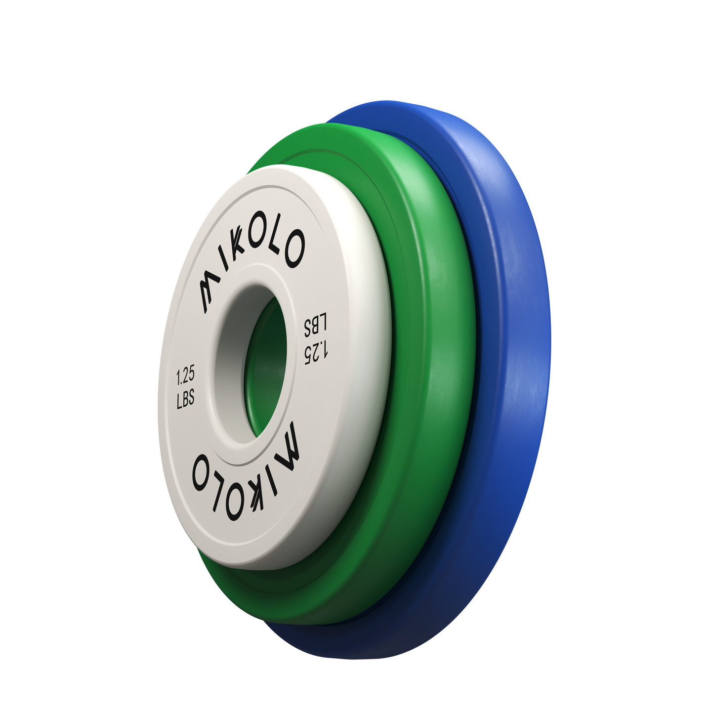 Mikolo Change Weight Plates 1.25LB 2.5LB 5LB Set Fractional Plate Olympic Bumper Plates for Cross Training, Steel Insert Strength Training Micro Weight Plates