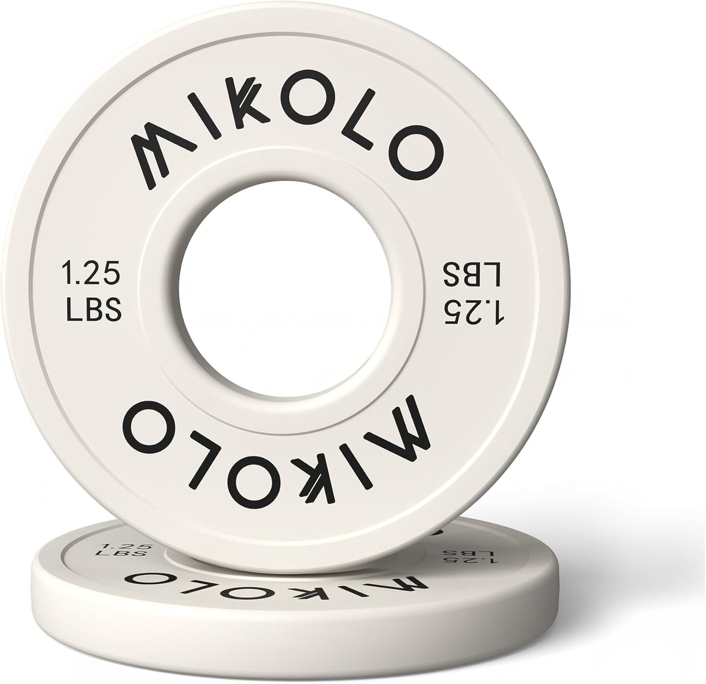 Mikolo Change Weight Plates 1.25LB 2.5LB 5LB Set Fractional Plate Olympic Bumper Plates for Cross Training, Steel Insert Strength Training Micro Weight Plates
