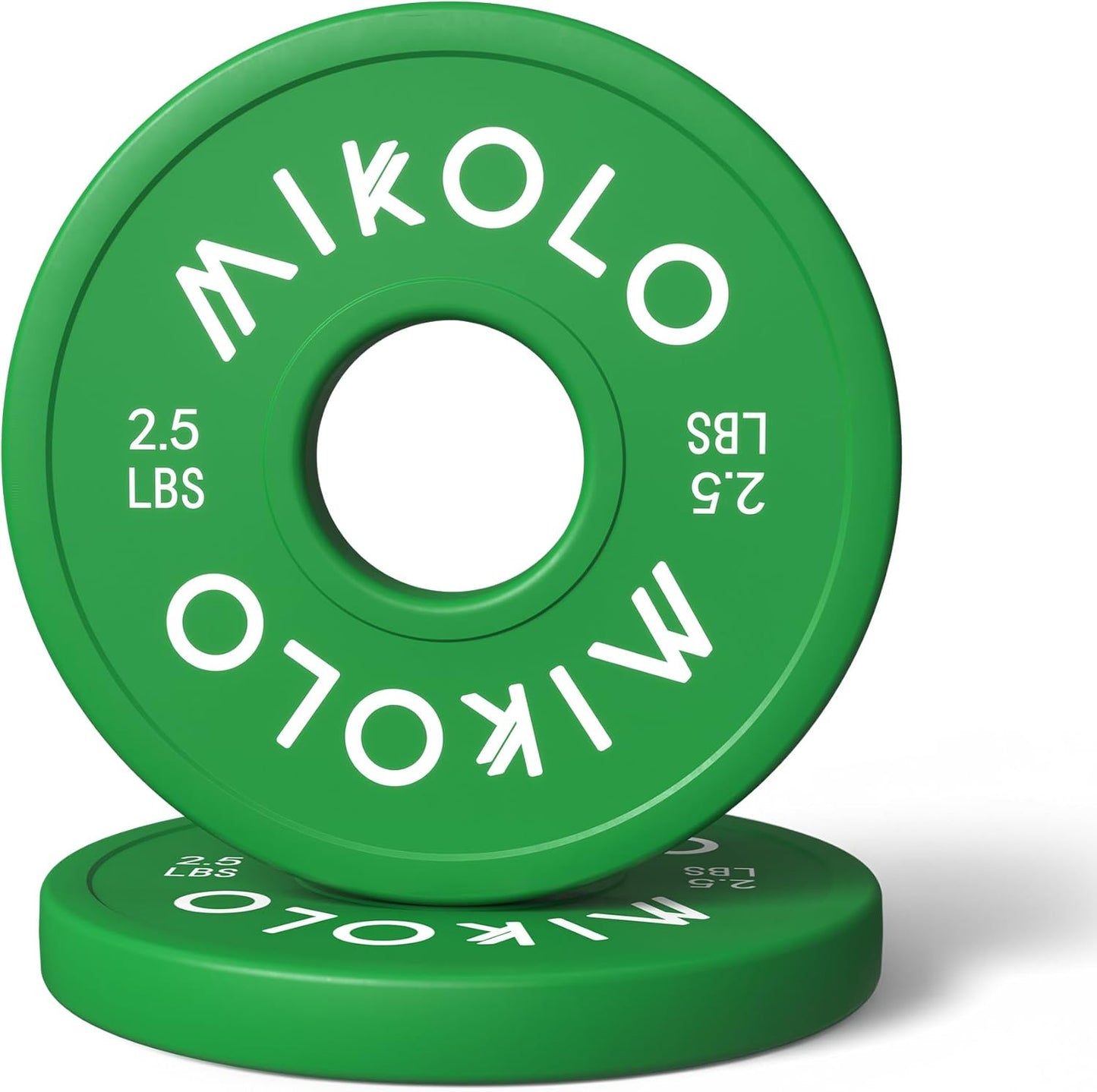 Mikolo Change Weight Plates 1.25LB 2.5LB 5LB Set Fractional Plate Olympic Bumper Plates for Cross Training, Steel Insert Strength Training Micro Weight Plates